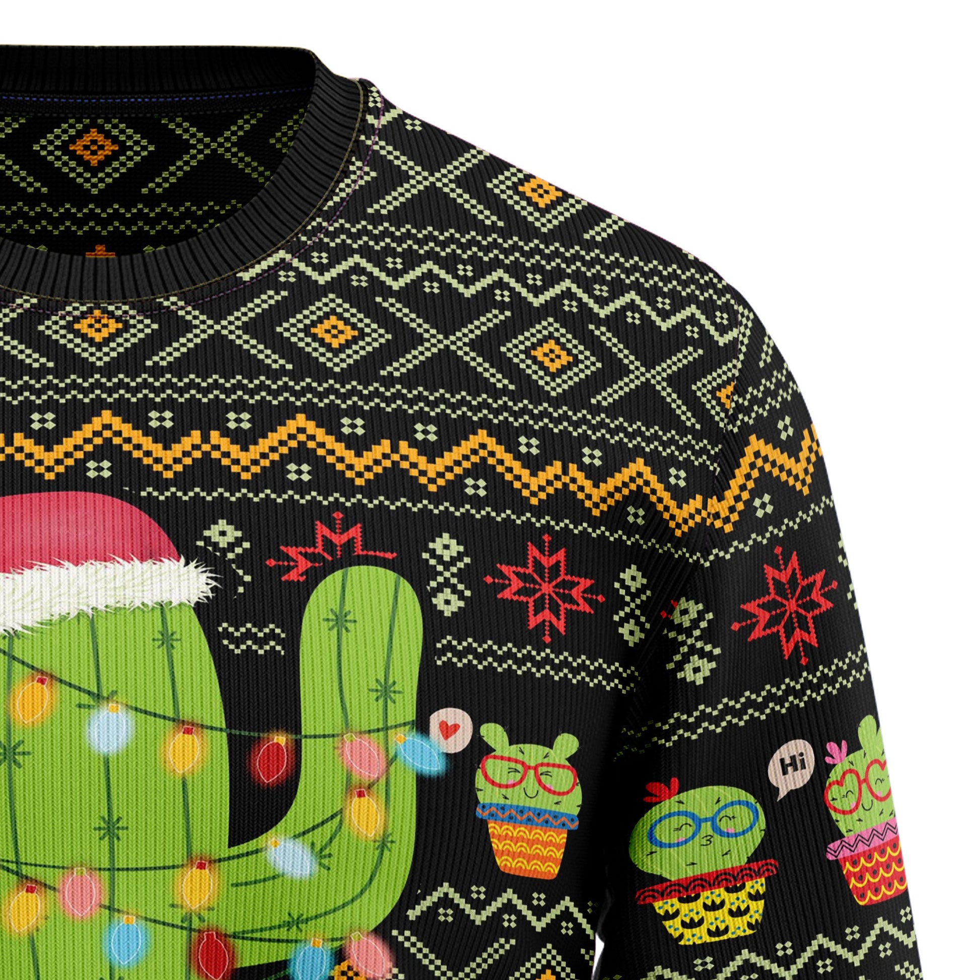 litzzy Cactus Xmas D0210 Ugly Christmas Sweater -  Best Gift For Christmas, Noel Malalan - Christmas Signature sweater   