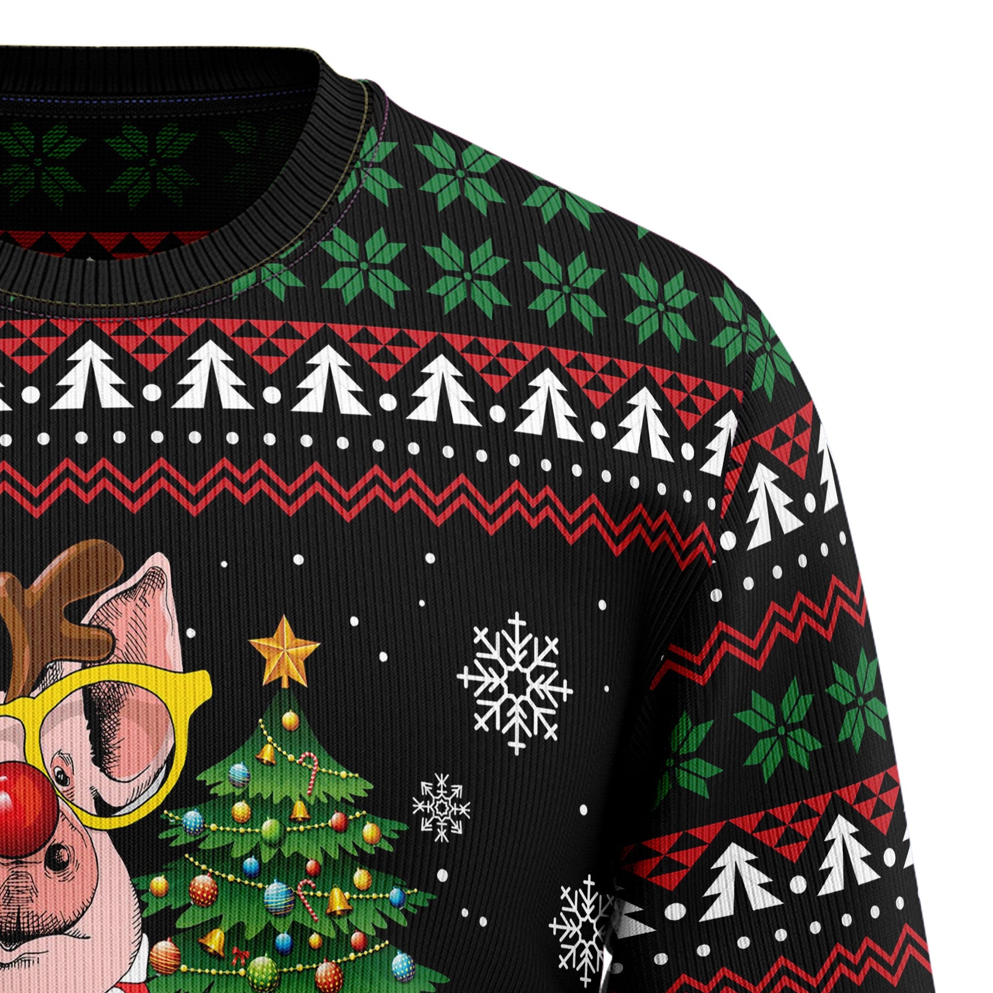 litzzy Pig Gorgeous Reindeer HZ102102 Ugly Christmas Sweater -  Best Gift For Christmas, Noel Malalan - Christmas Signature sweater   