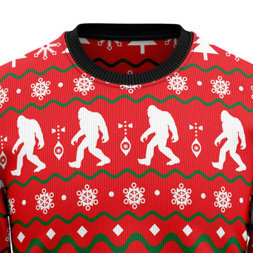 litzzy Bigfoot HZ92801 Ugly Christmas Sweater -  Best Gift For Christmas, Noel Malalan - Christmas Signature sweater   