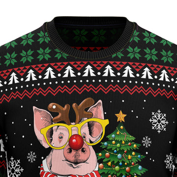 litzzy Pig Gorgeous Reindeer HZ102102 Ugly Christmas Sweater -  Best Gift For Christmas, Noel Malalan - Christmas Signature sweater   