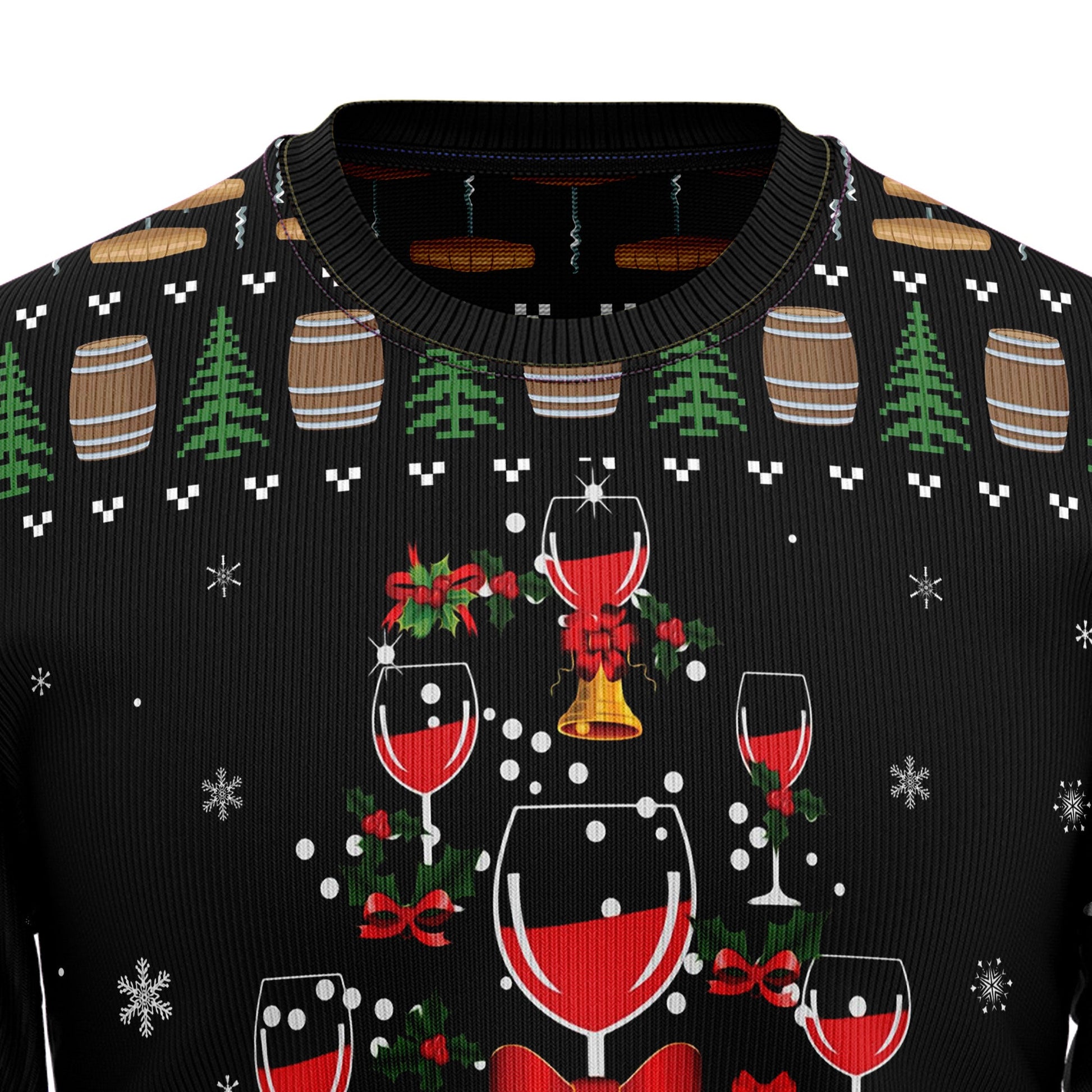 litzzy Red Wine Christmas T110 Ugly Christmas Sweater -  Best Gift For Christmas, Noel Malalan - Christmas Signature sweater   