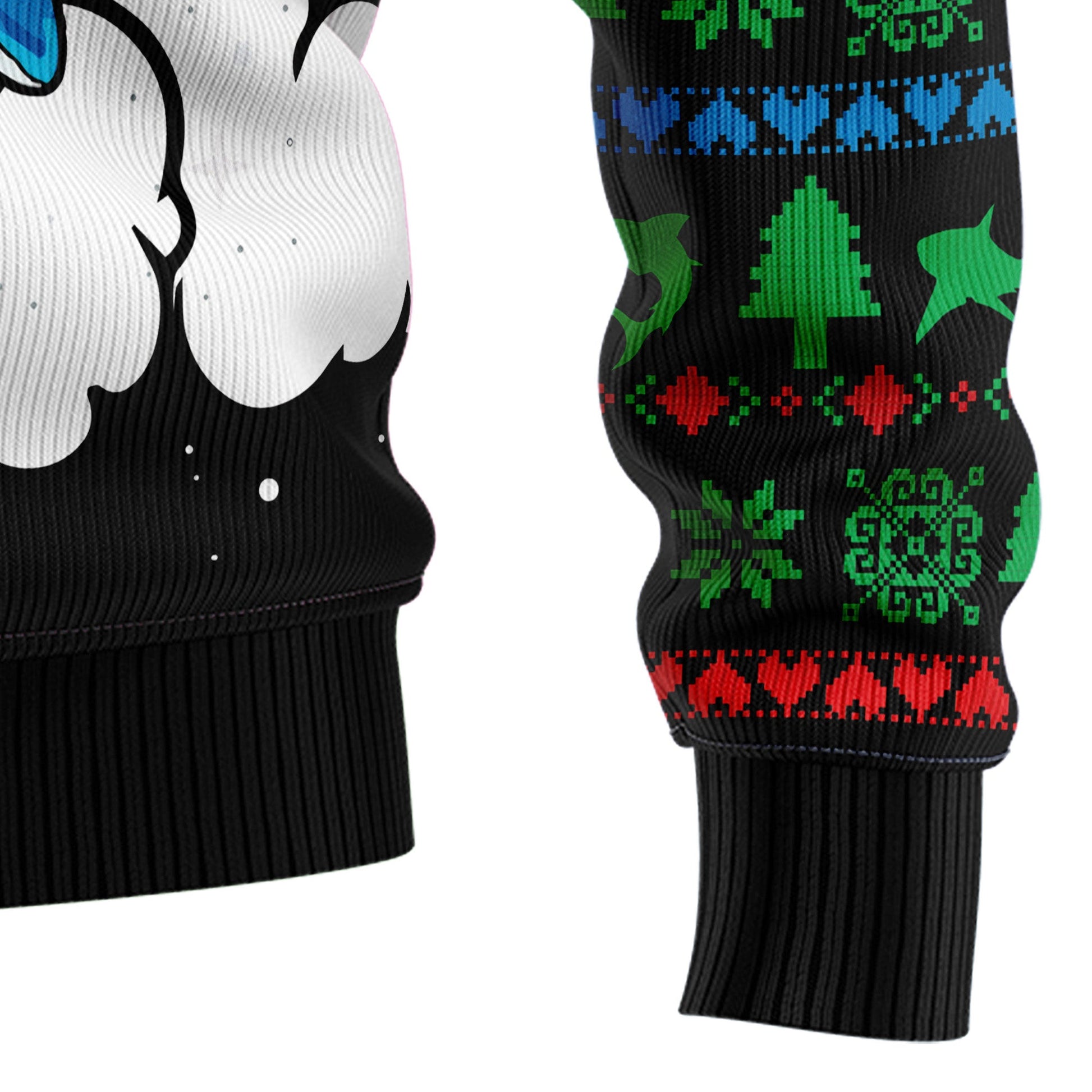 litzzy Santa Riding Shark T1210 Ugly Christmas Sweater -  Best Gift For Christmas, Noel Malalan - Christmas Signature sweater   