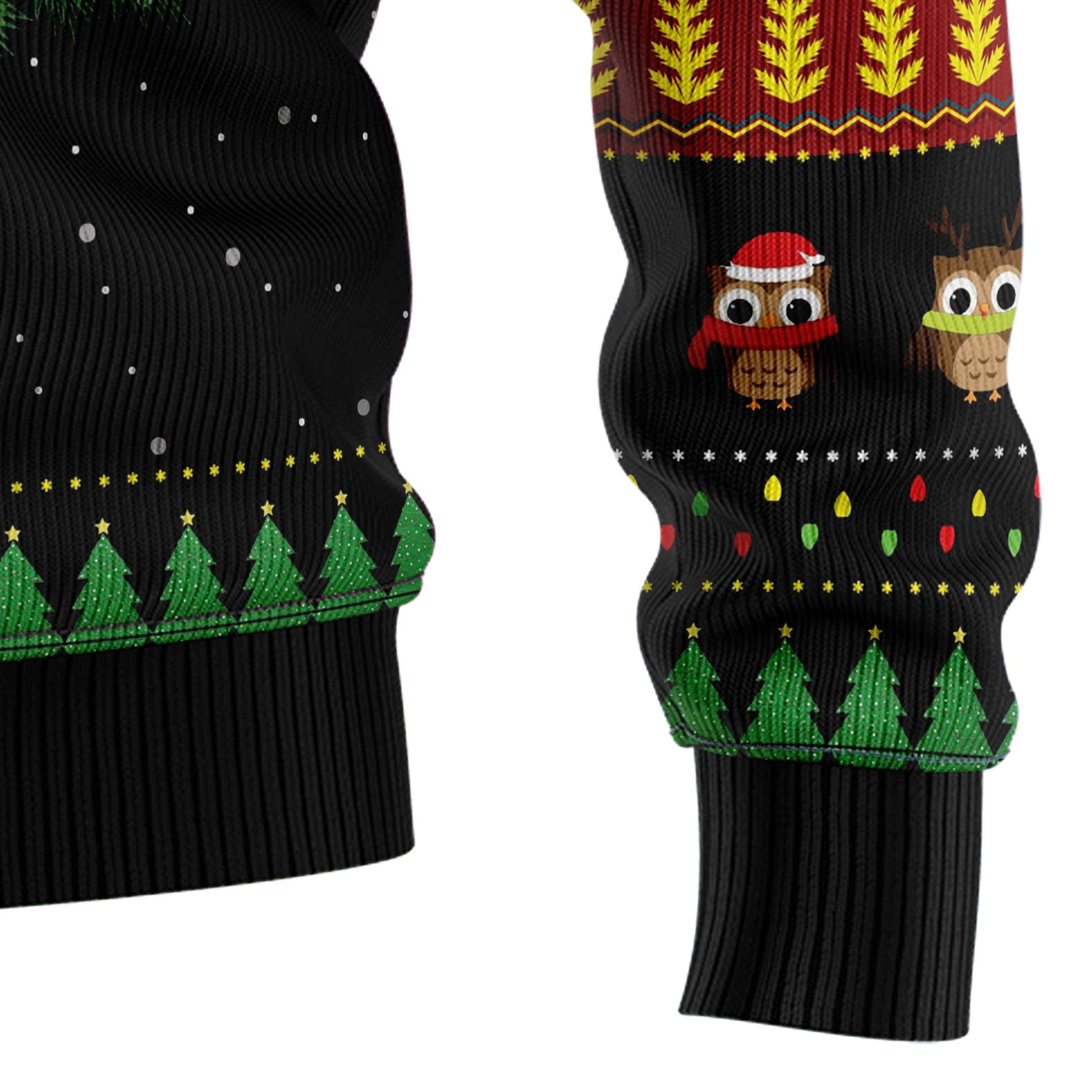 litzzy Owl Christmas Tree HZ102106 Ugly Christmas Sweater -  Best Gift For Christmas, Noel Malalan - Christmas Signature sweater   