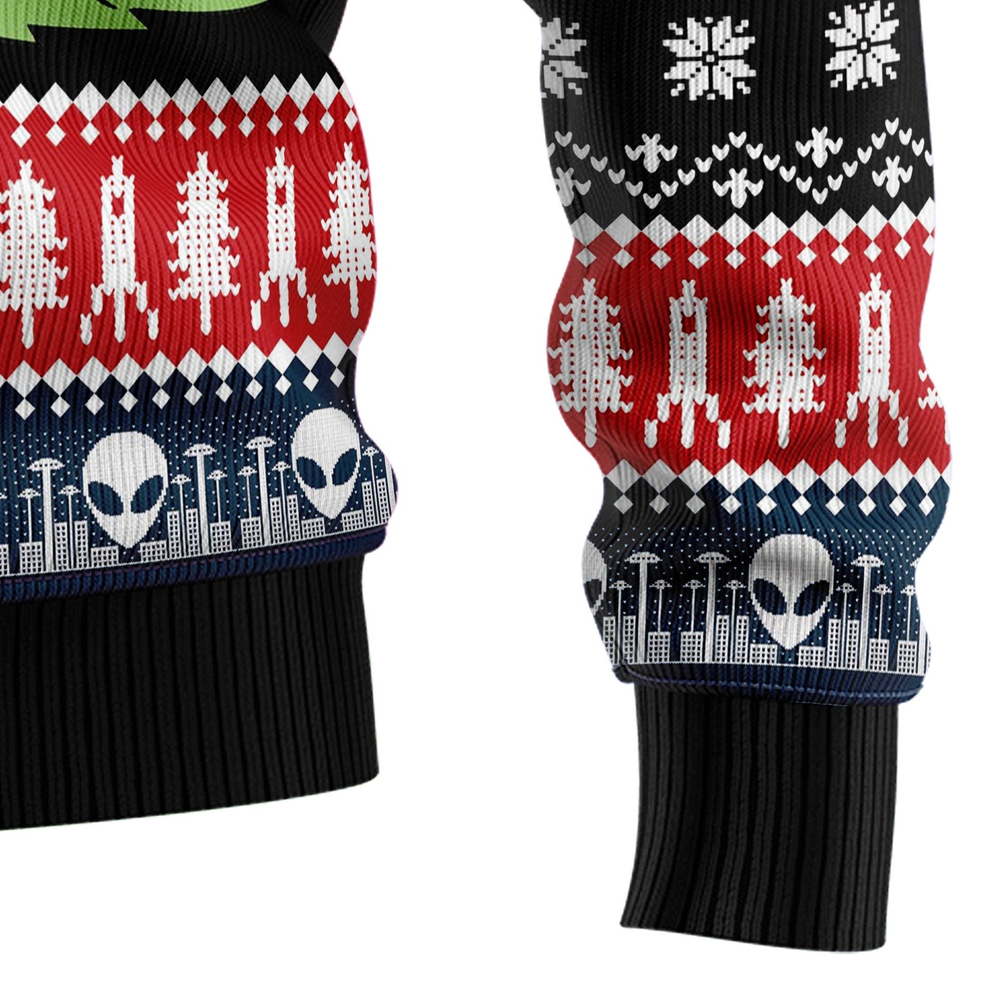 litzzy Alien Christmas T1611 Ugly Christmas Sweater -  Best Gift For Christmas, Noel Malalan - Christmas Signature sweater   