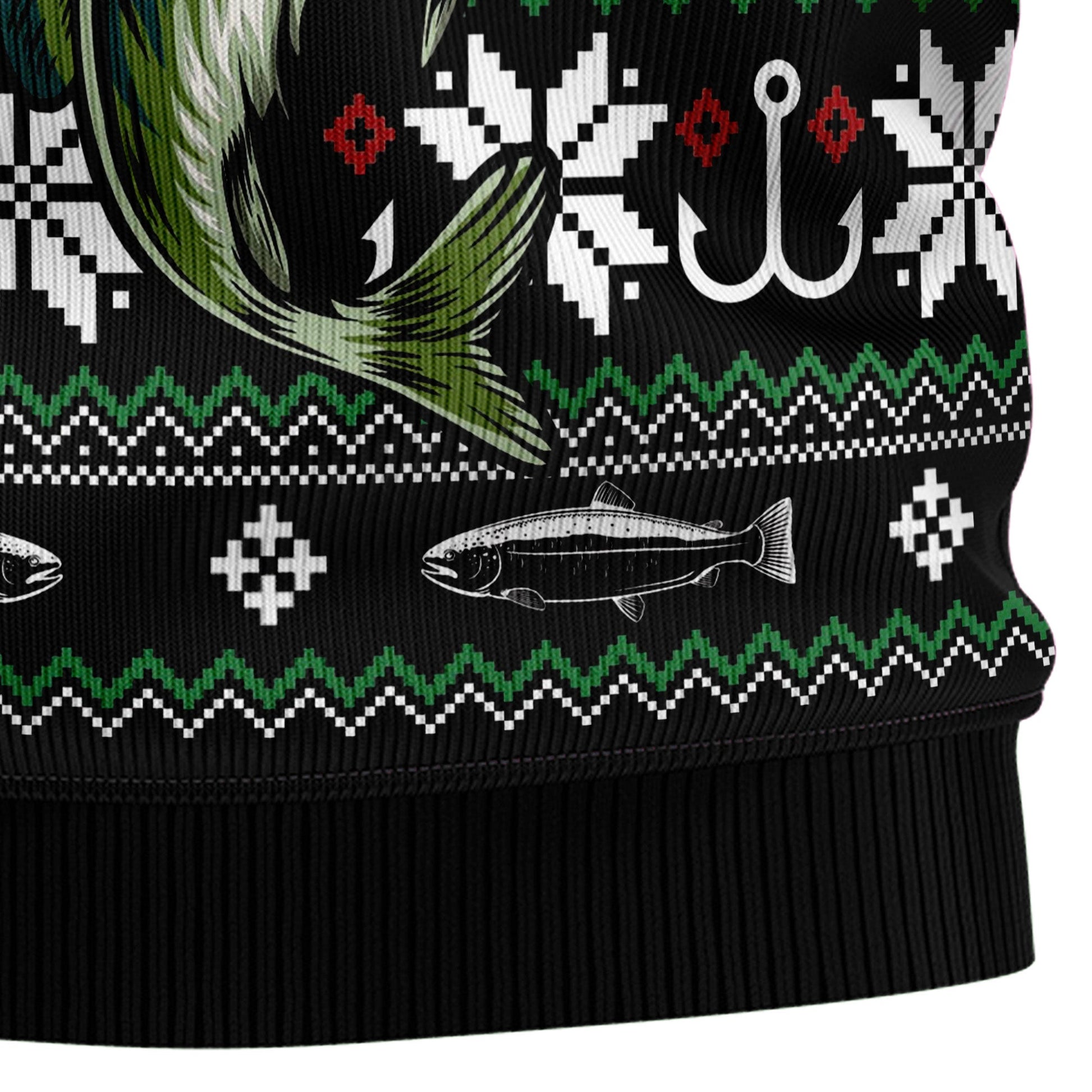 litzzy Santa Claus Fishing G51016 Ugly Christmas Sweater -  Best Gift For Christmas, Noel Malalan - Christmas Signature TN1087 sweater   