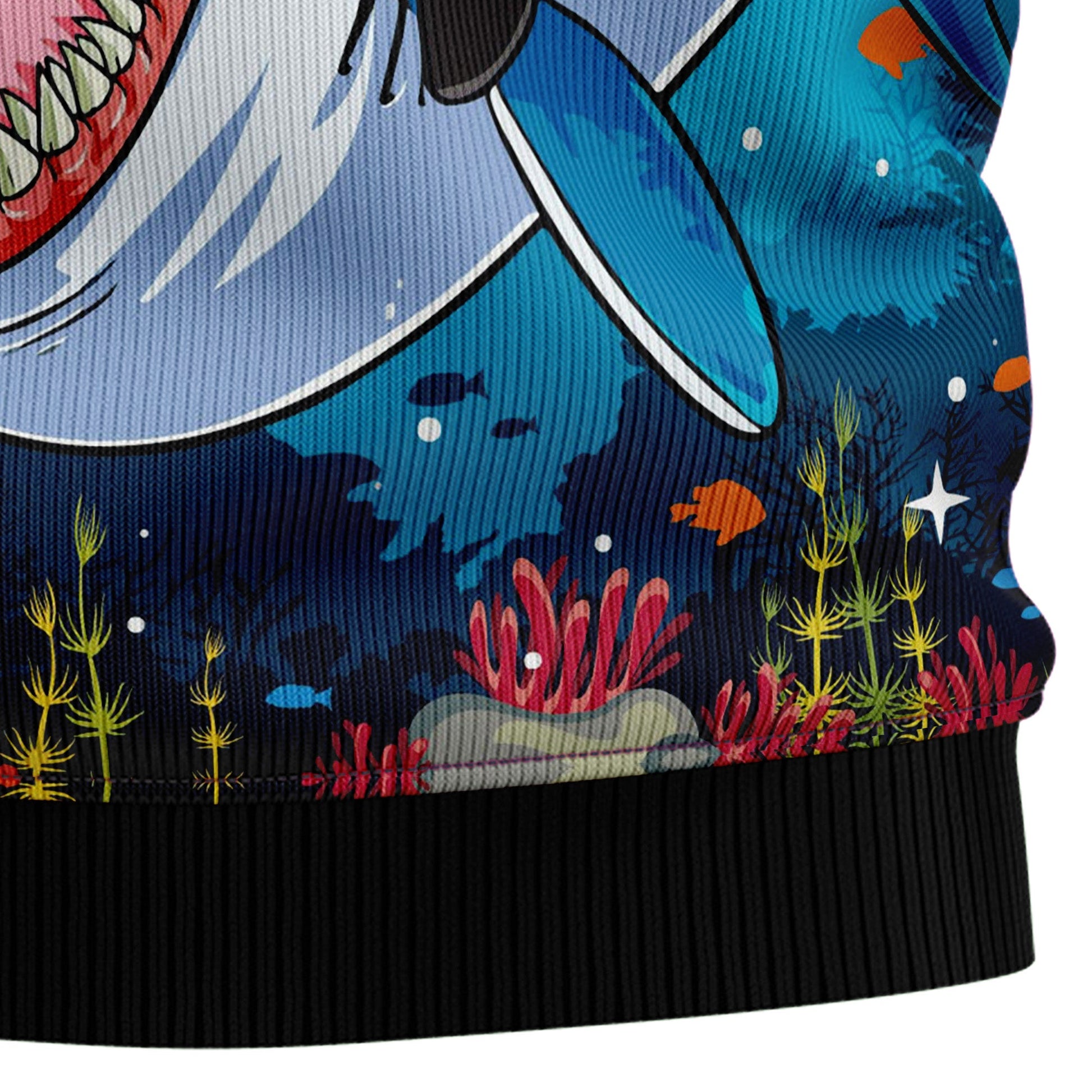 litzzy Santa Shark HT92504 Ugly Christmas Sweater -  Best Gift For Christmas, Noel Malalan - Christmas Signature sweater   