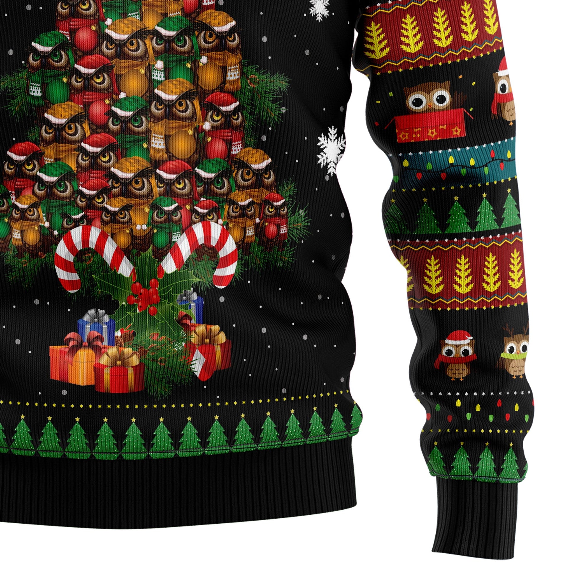 litzzy Owl Christmas Tree HZ102106 Ugly Christmas Sweater -  Best Gift For Christmas, Noel Malalan - Christmas Signature sweater   