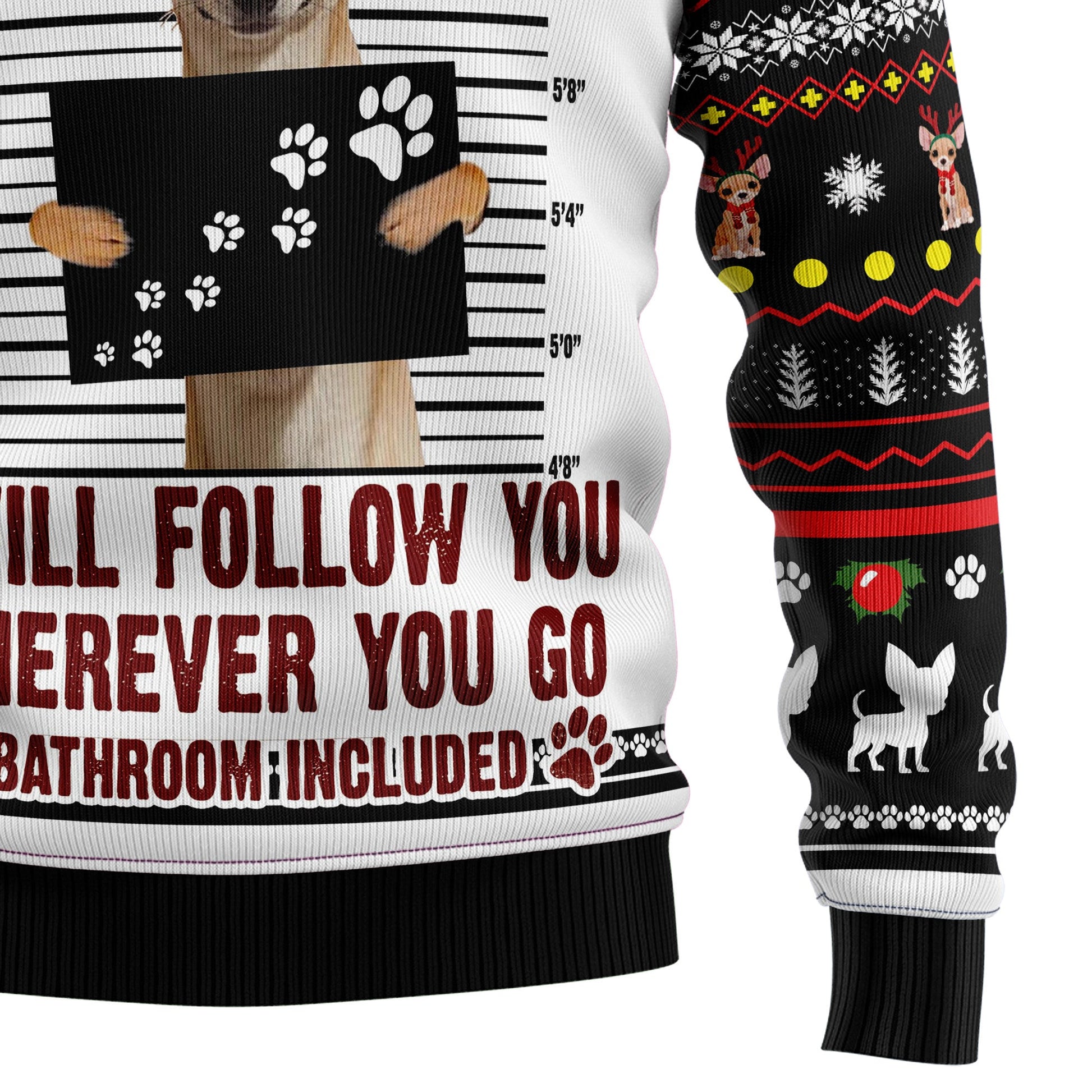 litzzy Chihuahua Personal Stalker TY110 Ugly Christmas Sweater -  Best Gift For Christmas, Noel Malalan - Christmas Signature sweater   