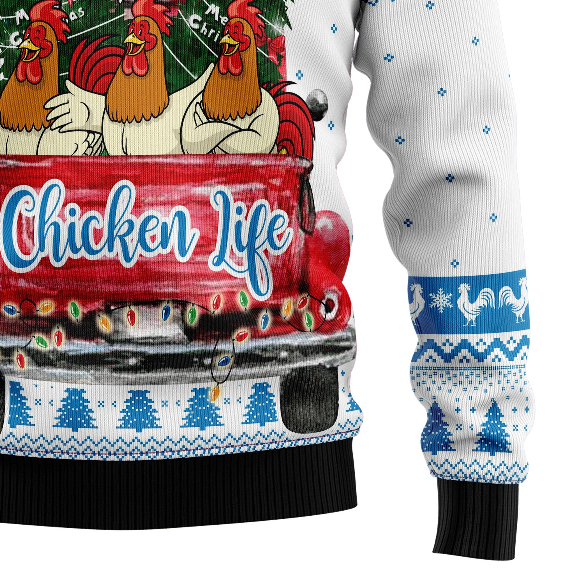 litzzy Chicken Life TG51026 Ugly Christmas Sweater -  Best Gift For Christmas, Noel Malalan - Christmas Signature sweater   