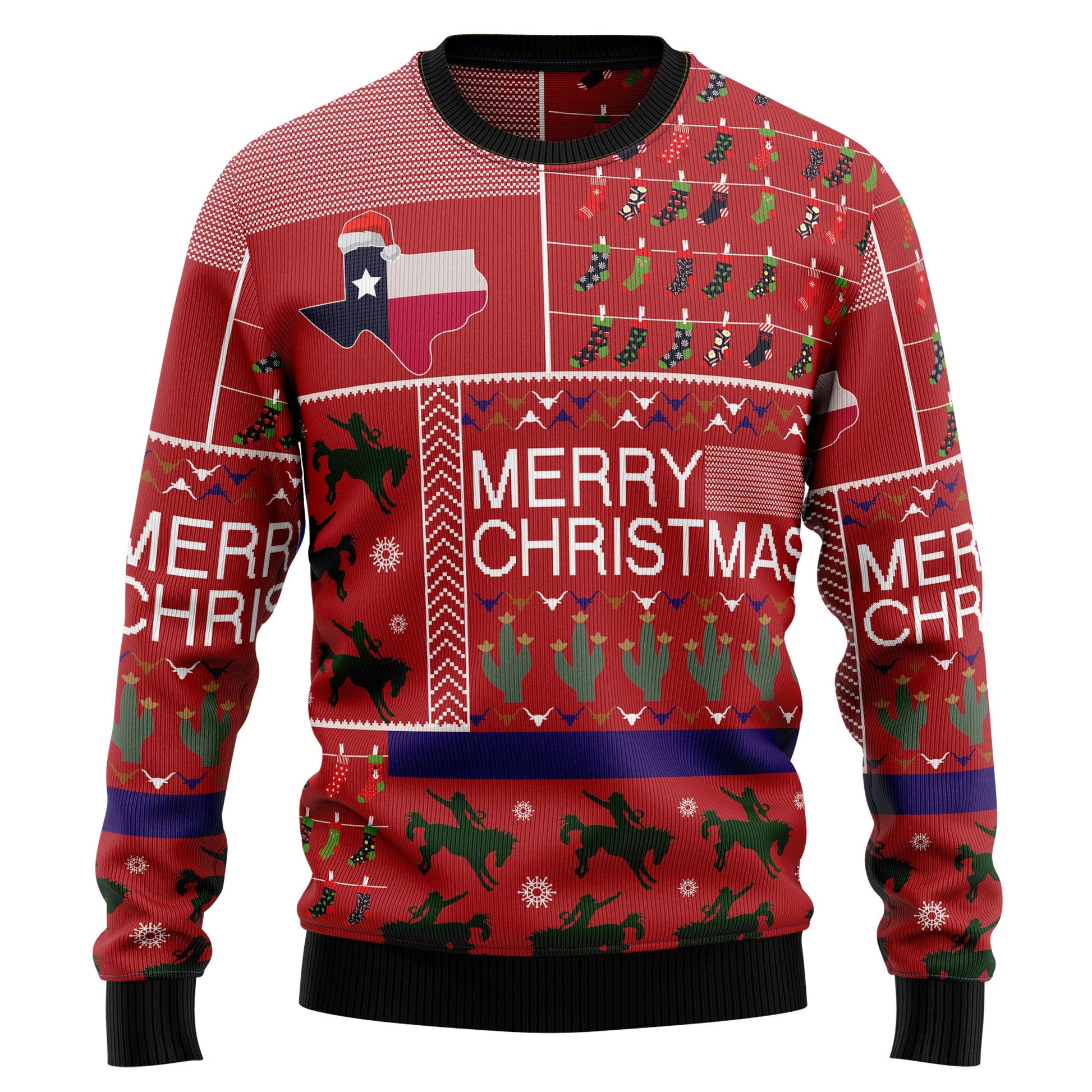 litzzy Texas Merry Christmas T2110 Ugly Christmas Sweater -  Best Gift For Christmas, Noel Malalan - Christmas Signature sweater   