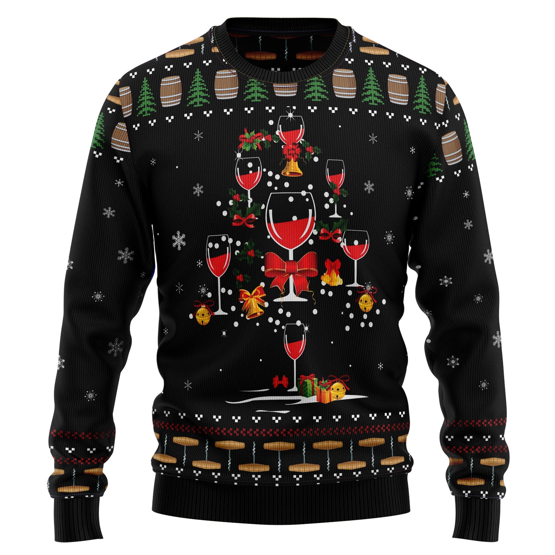 litzzy Red Wine Christmas T110 Ugly Christmas Sweater -  Best Gift For Christmas, Noel Malalan - Christmas Signature sweater   