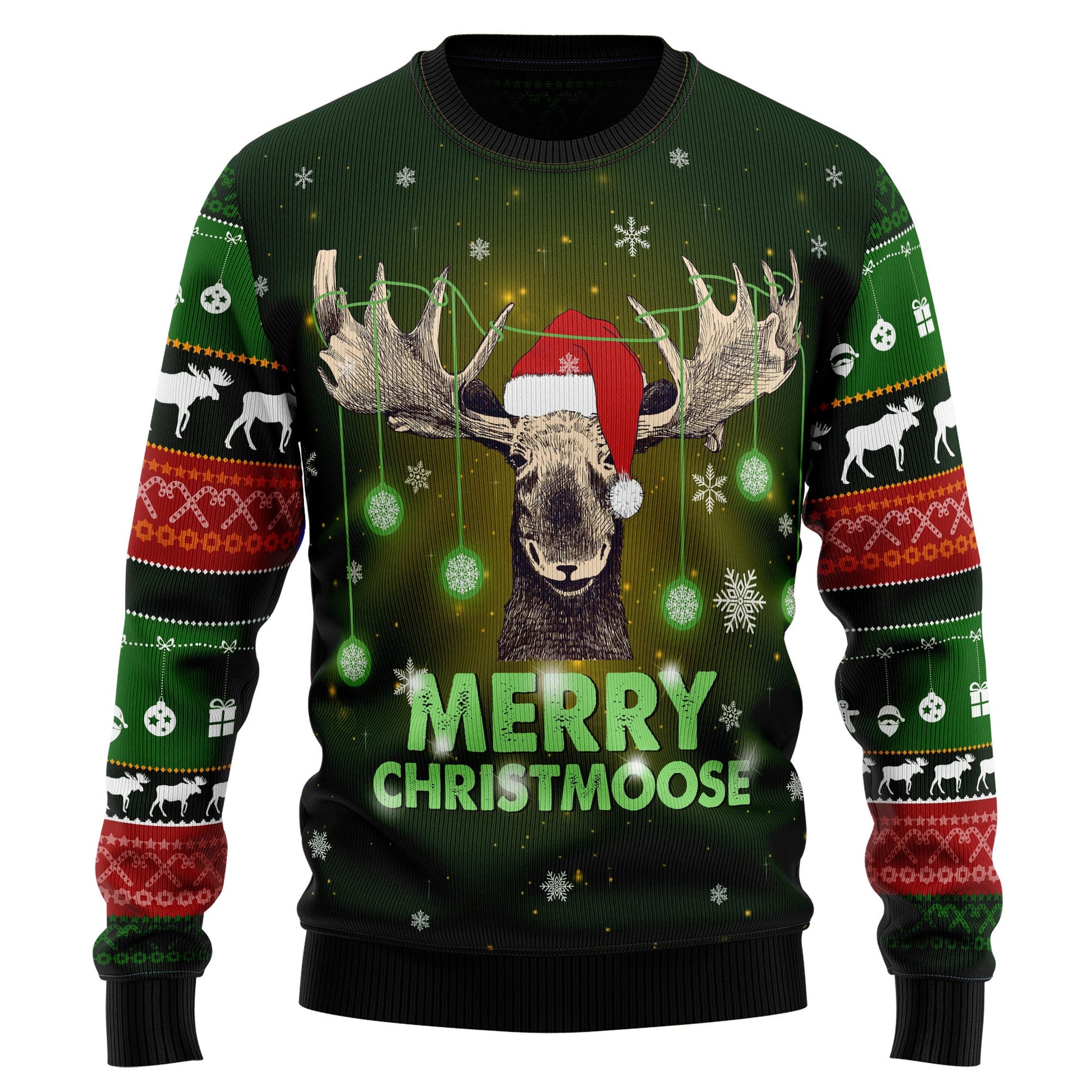 litzzy Merry ChristMoose TY2710 Ugly Christmas Sweater -  Best Gift For Christmas, Noel Malalan - Christmas Signature sweater   