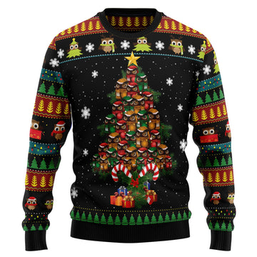 litzzy Owl Christmas Tree HZ102106 Ugly Christmas Sweater -  Best Gift For Christmas, Noel Malalan - Christmas Signature sweater   