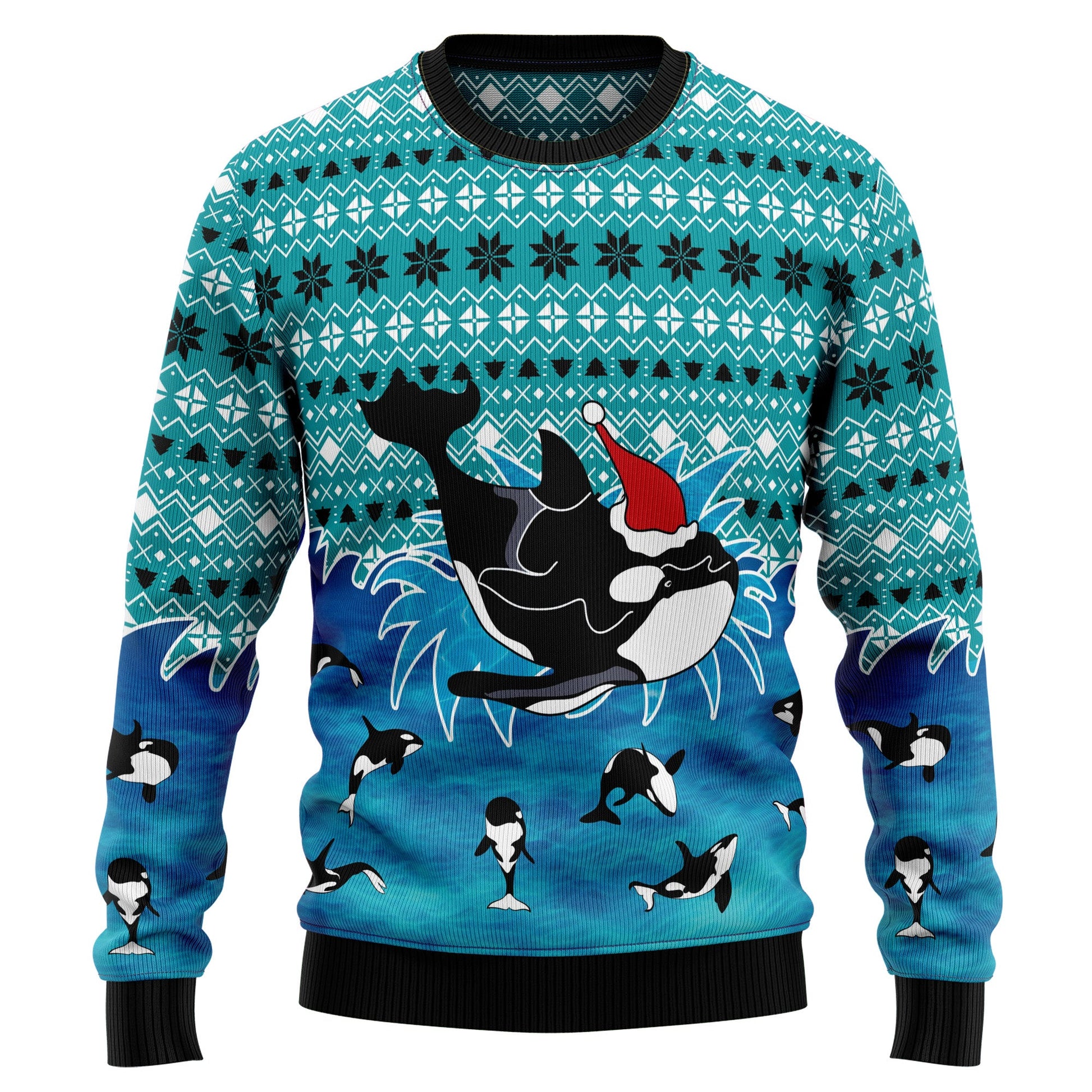 litzzy Love Oracle Whale G51022 Ugly Christmas Sweater -  Best Gift For Christmas, Noel Malalan - Christmas Signature sweater   