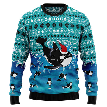 litzzy Love Oracle Whale G51022 Ugly Christmas Sweater -  Best Gift For Christmas, Noel Malalan - Christmas Signature sweater   