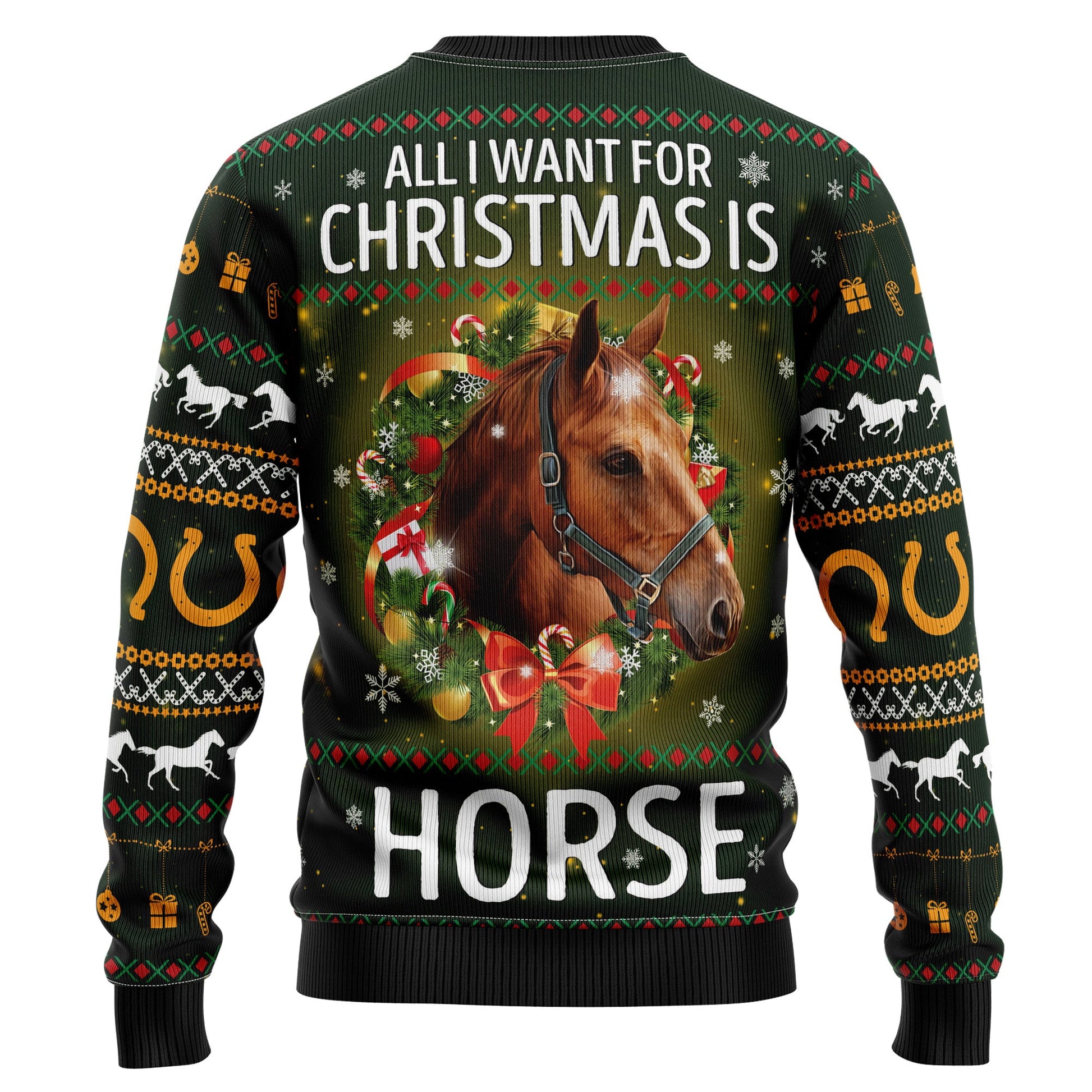 litzzy Horse All I Need For Christmas TY2710 Ugly Christmas Sweater -  Best Gift For Christmas, Noel Malalan - Christmas Signature sweater   
