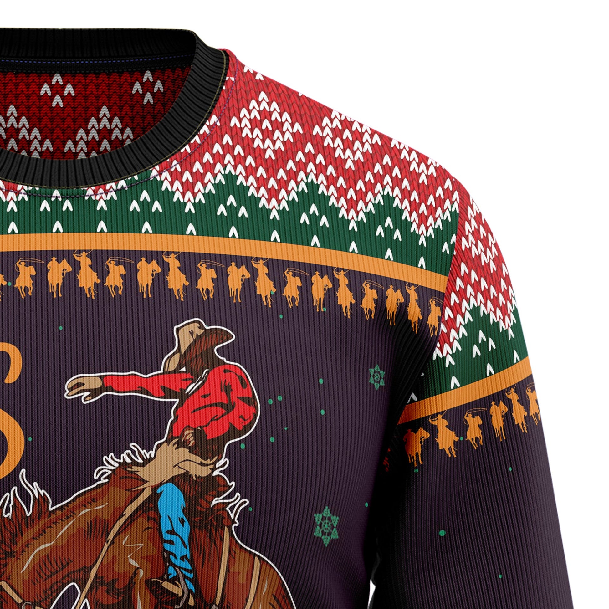 litzzy Cowboy Season T0611 Ugly Christmas Sweater -  Best Gift For Christmas, Noel Malalan - Christmas Signature sweater   