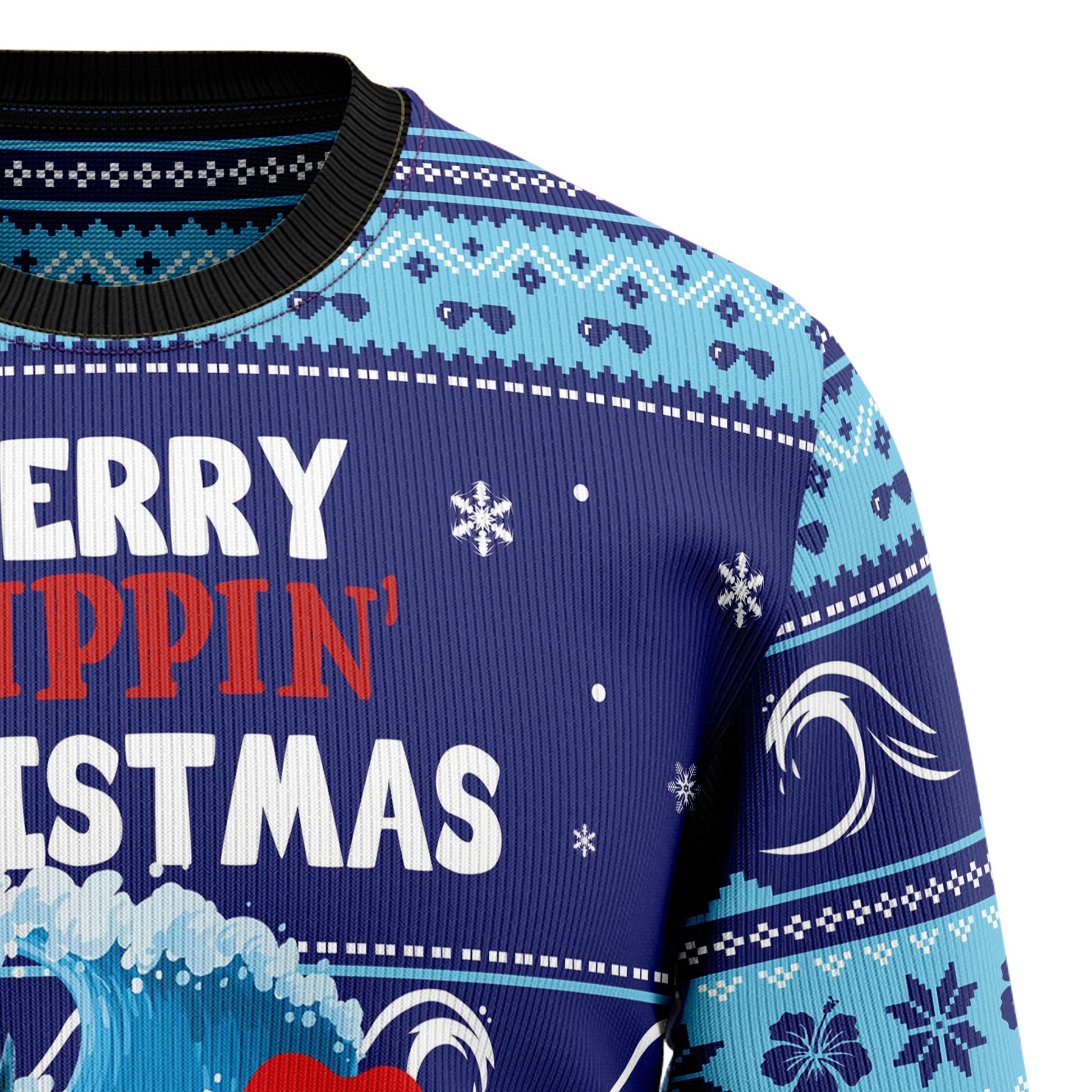 litzzy Dolphin Flippin' Christmas T0311 Ugly Christmas Sweater -  Best Gift For Christmas, Noel Malalan - Christmas Signature sweater   