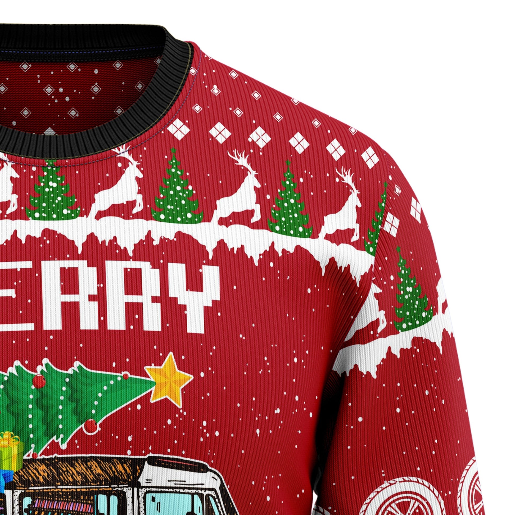 litzzy Hippie Car Merry Christmas TG5112 Ugly Christmas Sweater -  Best Gift For Christmas, Noel Malalan - Christmas Signature sweater   