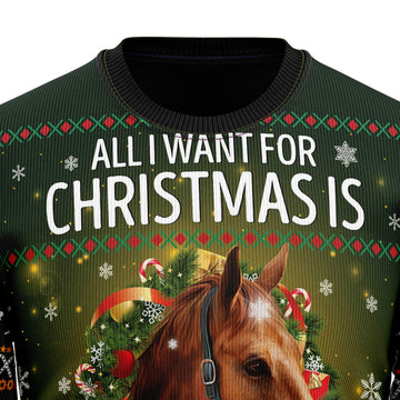 litzzy Horse All I Need For Christmas TY2710 Ugly Christmas Sweater -  Best Gift For Christmas, Noel Malalan - Christmas Signature sweater   