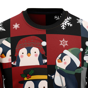 litzzy Cute Penguin HZ92411 Ugly Christmas Sweater -  Best Gift For Christmas, Noel Malalan - Christmas Signature sweater   