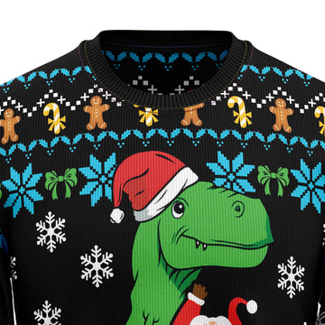 litzzy Dinosaur HZ102613 Ugly Christmas Sweater -  Best Gift For Christmas, Noel Malalan - Christmas Signature sweater   