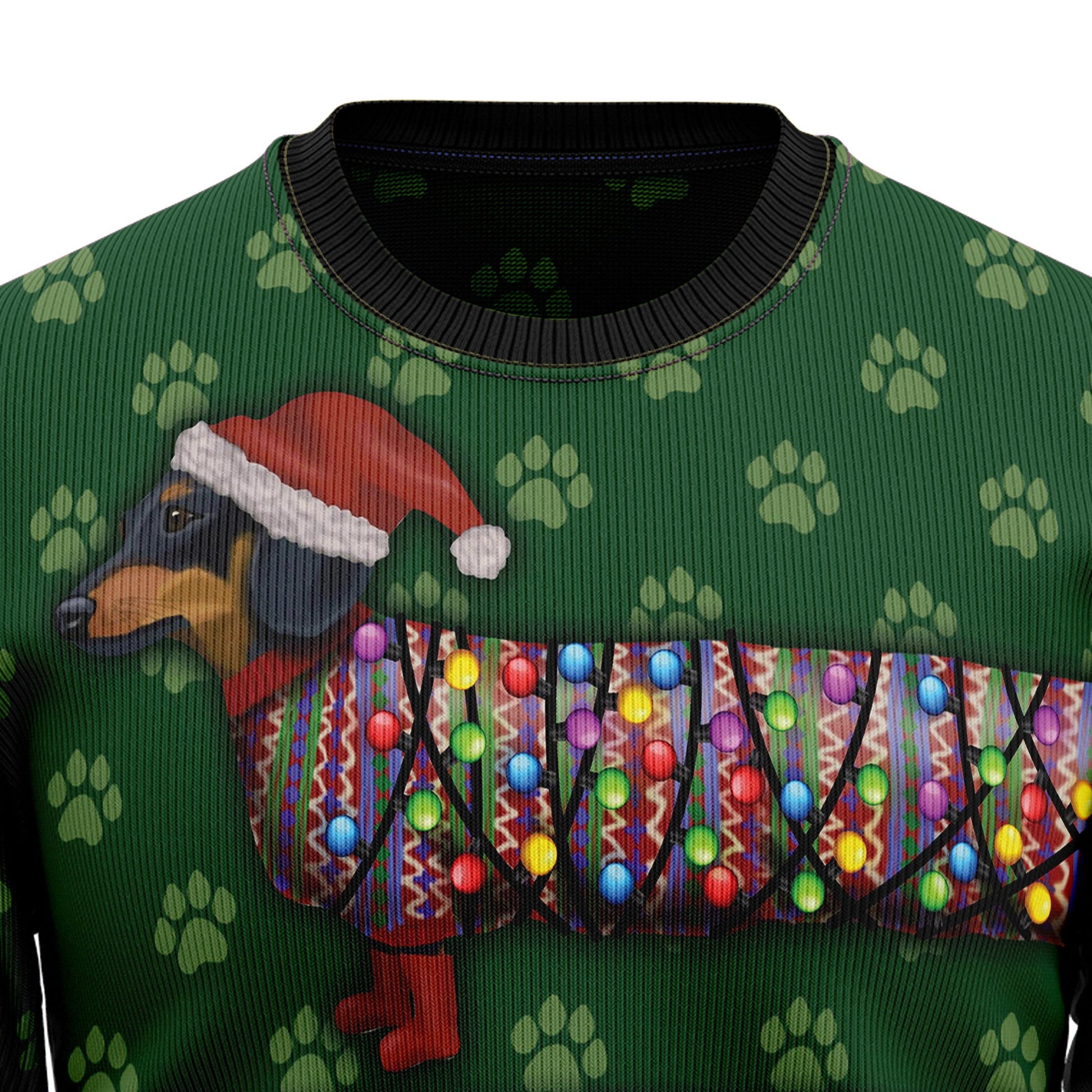 litzzy Dachshund HT102208 Ugly Christmas Sweater -  Best Gift For Christmas, Noel Malalan - Christmas Signature sweater   