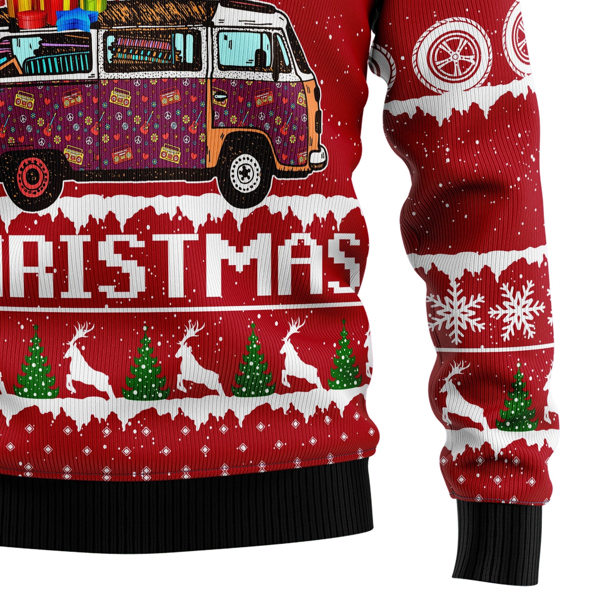 litzzy Hippie Car Merry Christmas TG5112 Ugly Christmas Sweater -  Best Gift For Christmas, Noel Malalan - Christmas Signature sweater   