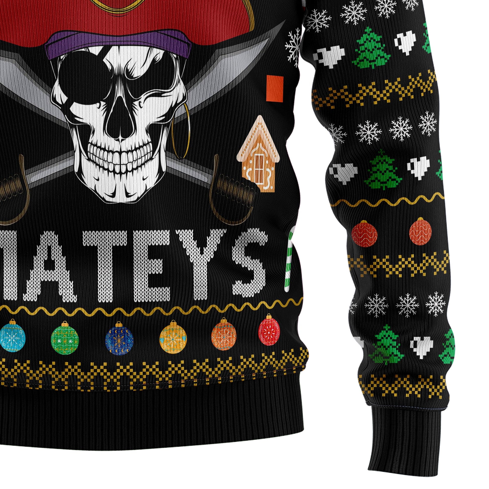 litzzy Pirate Skull Ugly HT061125 Ugly Christmas Sweater -  Best Gift For Christmas, Noel Malalan - Christmas Signature sweater   