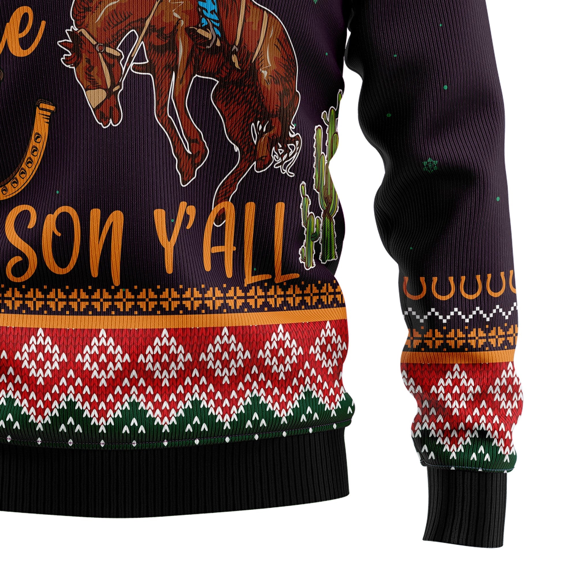 litzzy Cowboy Season T0611 Ugly Christmas Sweater -  Best Gift For Christmas, Noel Malalan - Christmas Signature sweater   