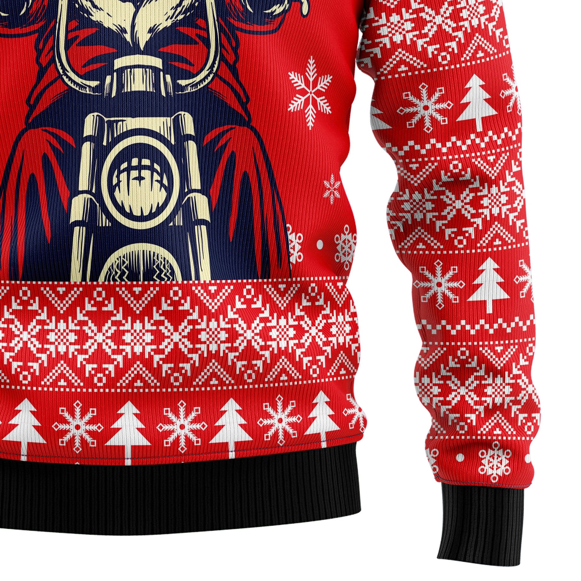 litzzy Santa Claus Ride A Motorcycle HZ100506 Ugly Christmas Sweater -  Best Gift For Christmas, Noel Malalan - Christmas Signature sweater   