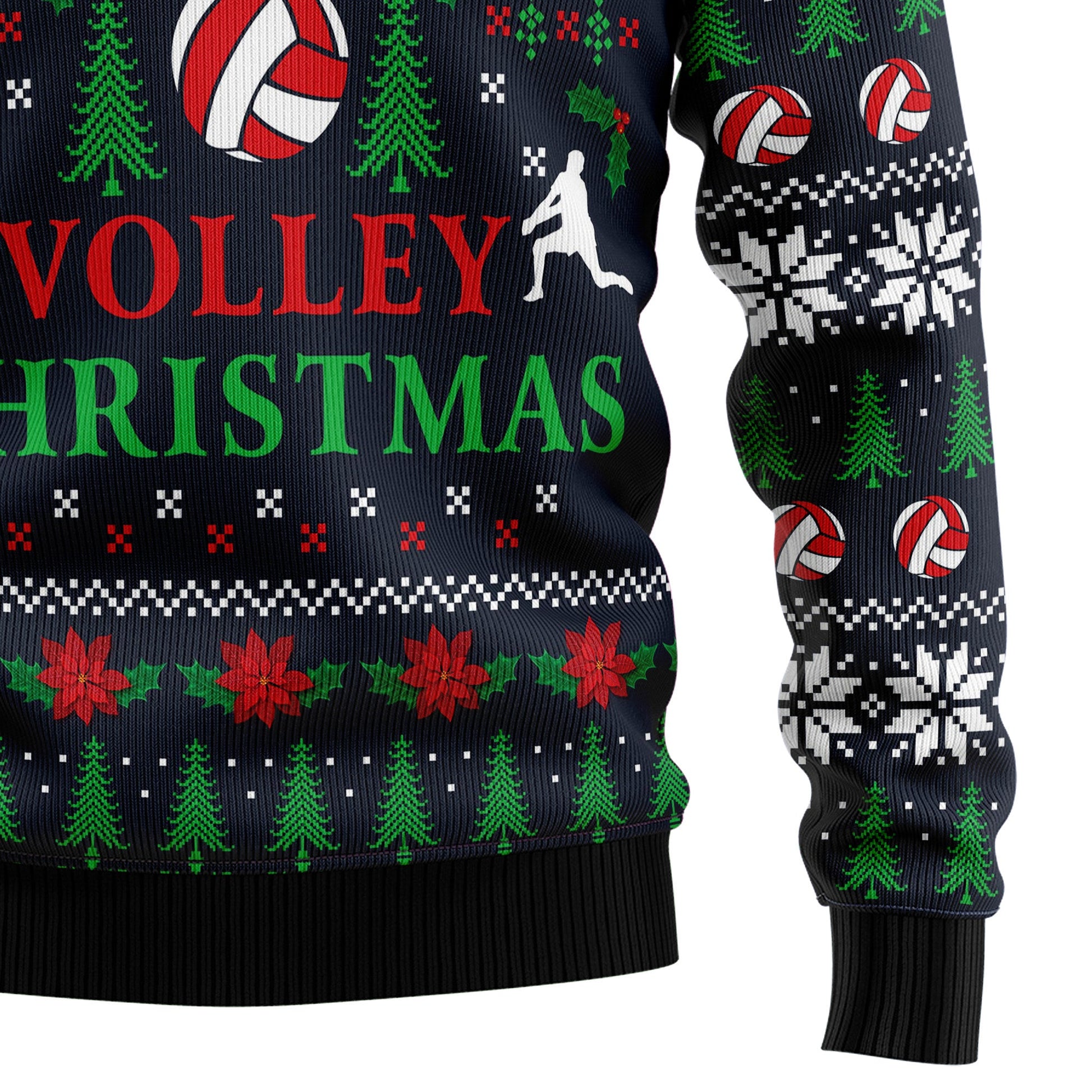 litzzy Holly Volley Volleyball HZ102615 Ugly Christmas Sweater -  Best Gift For Christmas, Noel Malalan - Christmas Signature sweater   