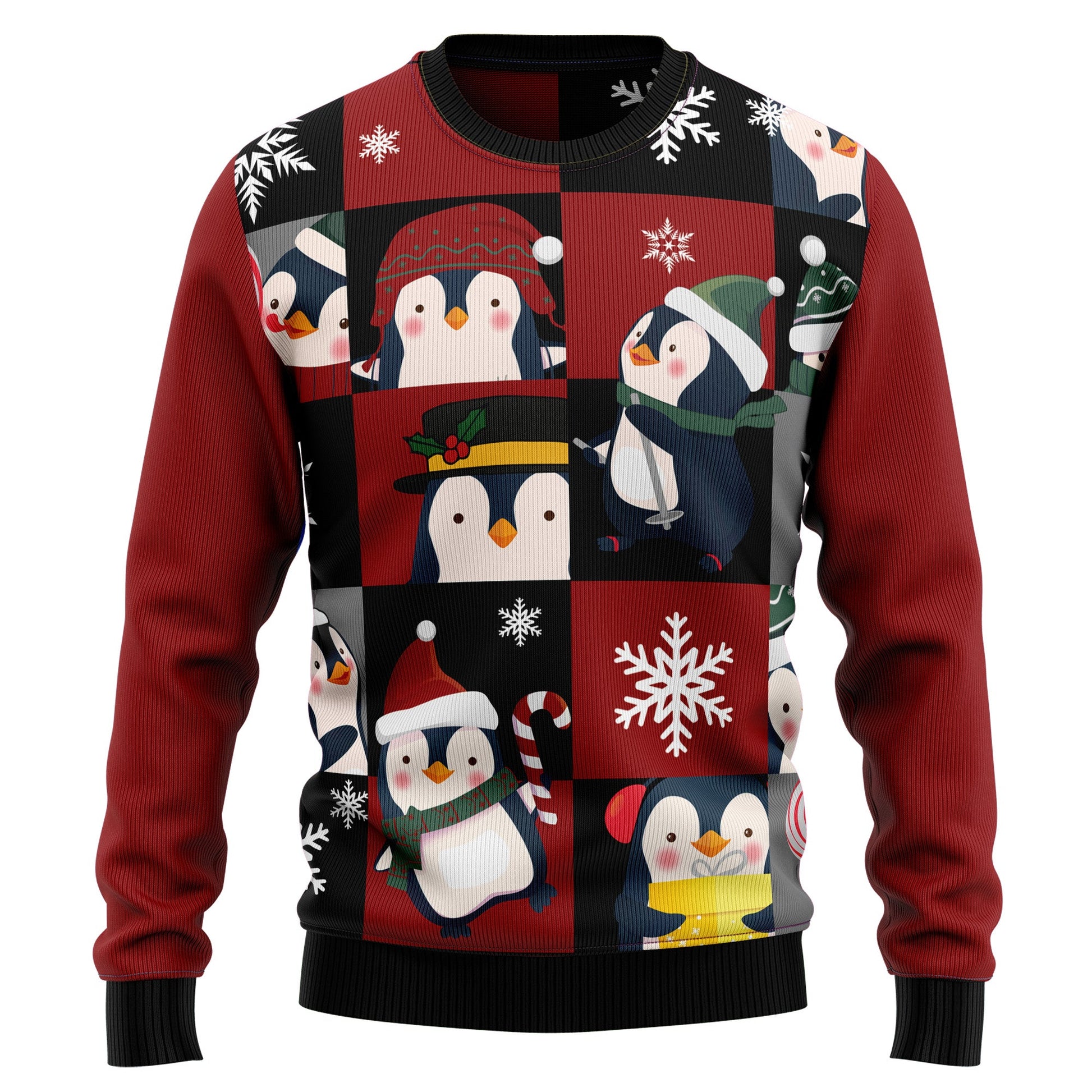 litzzy Cute Penguin HZ92411 Ugly Christmas Sweater -  Best Gift For Christmas, Noel Malalan - Christmas Signature sweater   