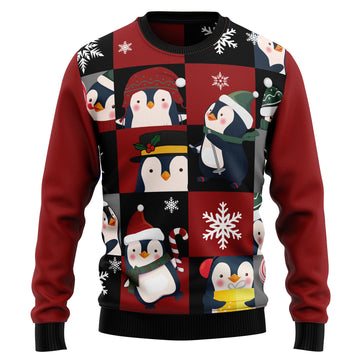 litzzy Cute Penguin HZ92411 Ugly Christmas Sweater -  Best Gift For Christmas, Noel Malalan - Christmas Signature sweater   