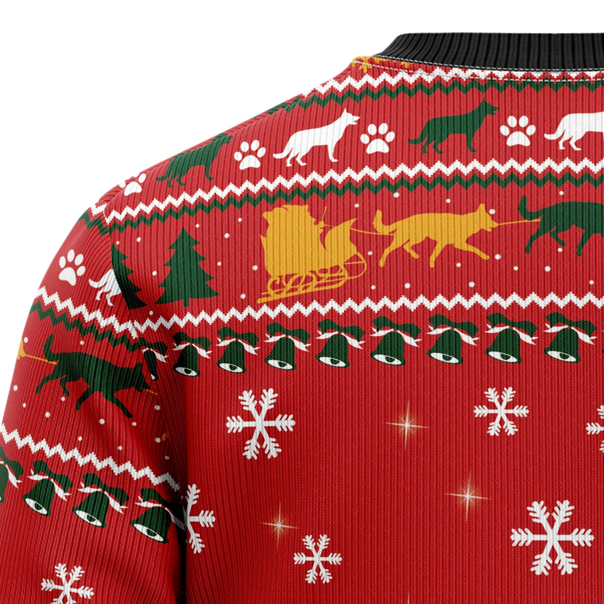 litzzy German Shepherd Waiting For Christmas G51026 Ugly Christmas Sweater -  Best Gift For Christmas, Noel Malalan - Christmas Signature sweater   