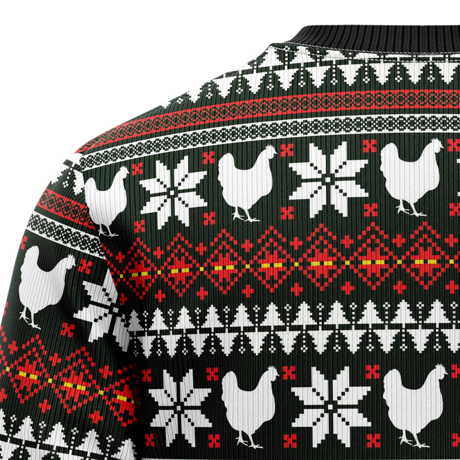 litzzy Chicken Under Snow G5115 Ugly Christmas Sweater -  Best Gift For Christmas, Noel Malalan - Christmas Signature sweater   