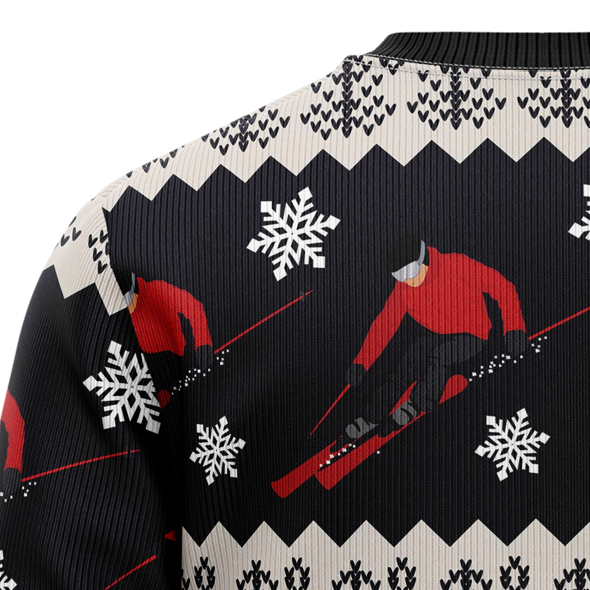 litzzy Skiing Christmas T810 Ugly Christmas Sweater -  Best Gift For Christmas, Noel Malalan - Christmas Signature sweater   
