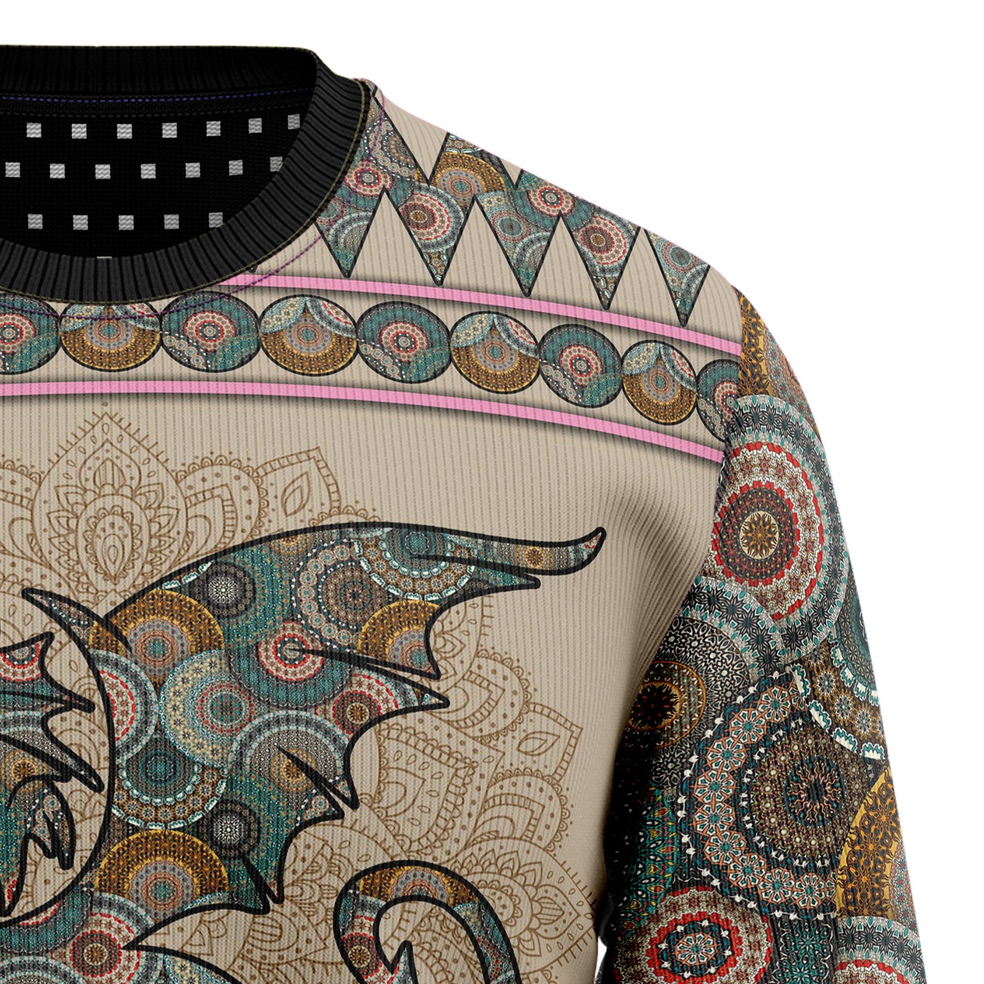 litzzy Dragon Mandala T210 Ugly Christmas Sweater -  Best Gift For Christmas, Noel Malalan - Christmas Signature sweater   