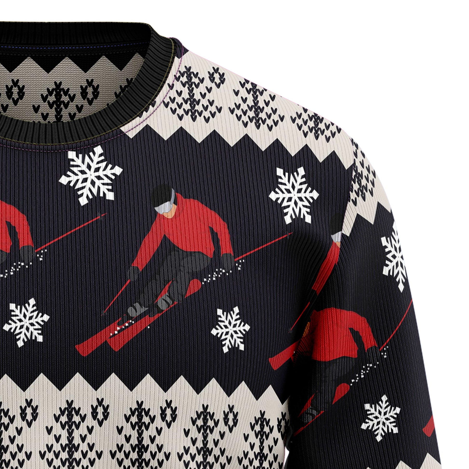 litzzy Skiing Christmas T810 Ugly Christmas Sweater -  Best Gift For Christmas, Noel Malalan - Christmas Signature sweater   