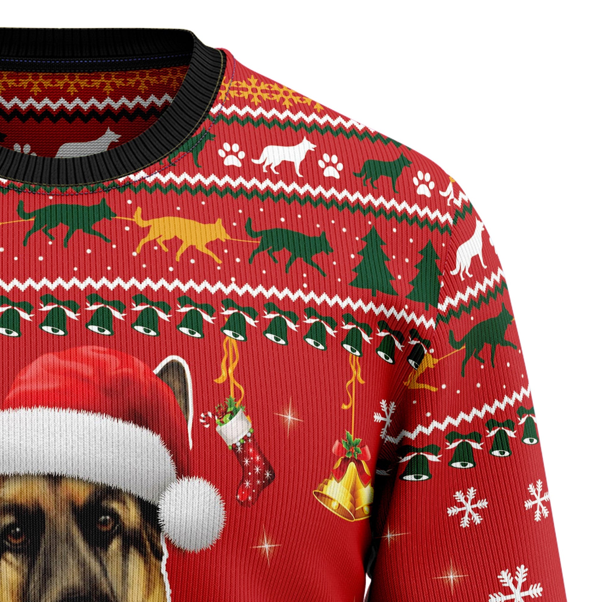 litzzy German Shepherd Waiting For Christmas G51026 Ugly Christmas Sweater -  Best Gift For Christmas, Noel Malalan - Christmas Signature sweater   