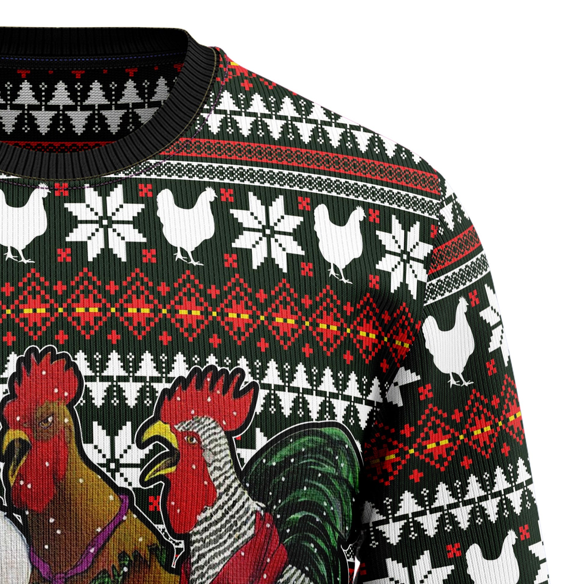 litzzy Chicken Under Snow G5115 Ugly Christmas Sweater -  Best Gift For Christmas, Noel Malalan - Christmas Signature sweater   