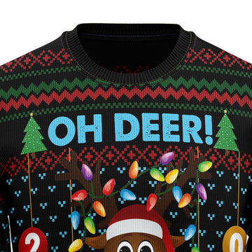 litzzy Oh Deer TY0411 Ugly Christmas Sweater -  Best Gift For Christmas, Noel Malalan - Christmas Signature sweater   