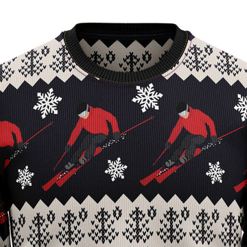litzzy Skiing Christmas T810 Ugly Christmas Sweater -  Best Gift For Christmas, Noel Malalan - Christmas Signature sweater   