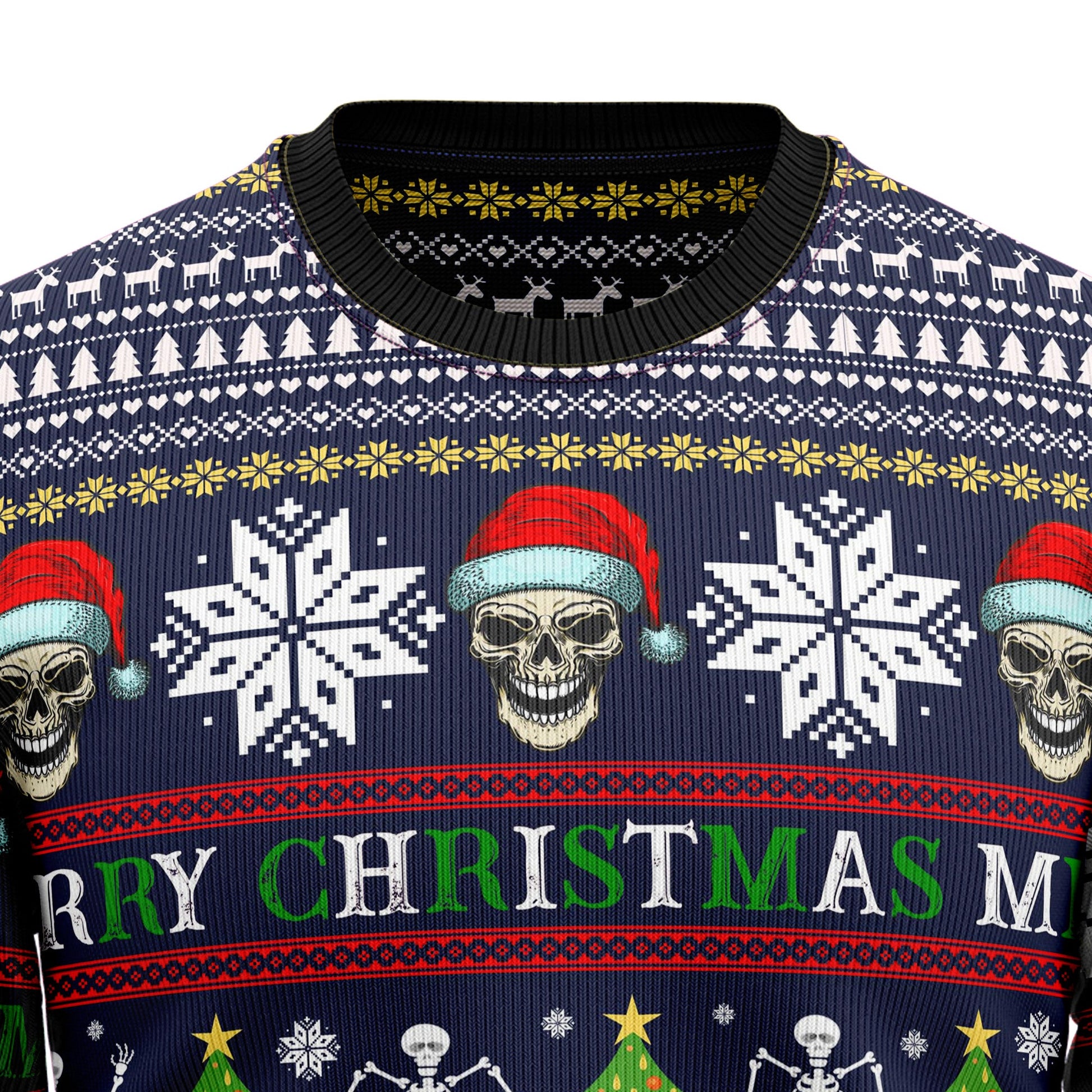 litzzy Skull Christmas TY239 Ugly Christmas Sweater -  Best Gift For Christmas, Noel Malalan - Christmas Signature sweater   