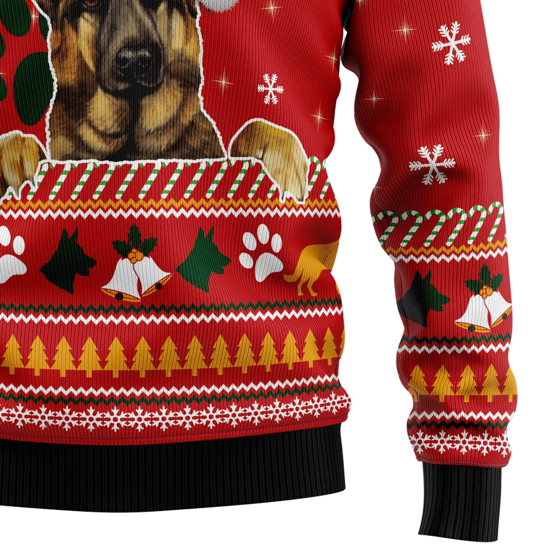litzzy German Shepherd Waiting For Christmas G51026 Ugly Christmas Sweater -  Best Gift For Christmas, Noel Malalan - Christmas Signature sweater   