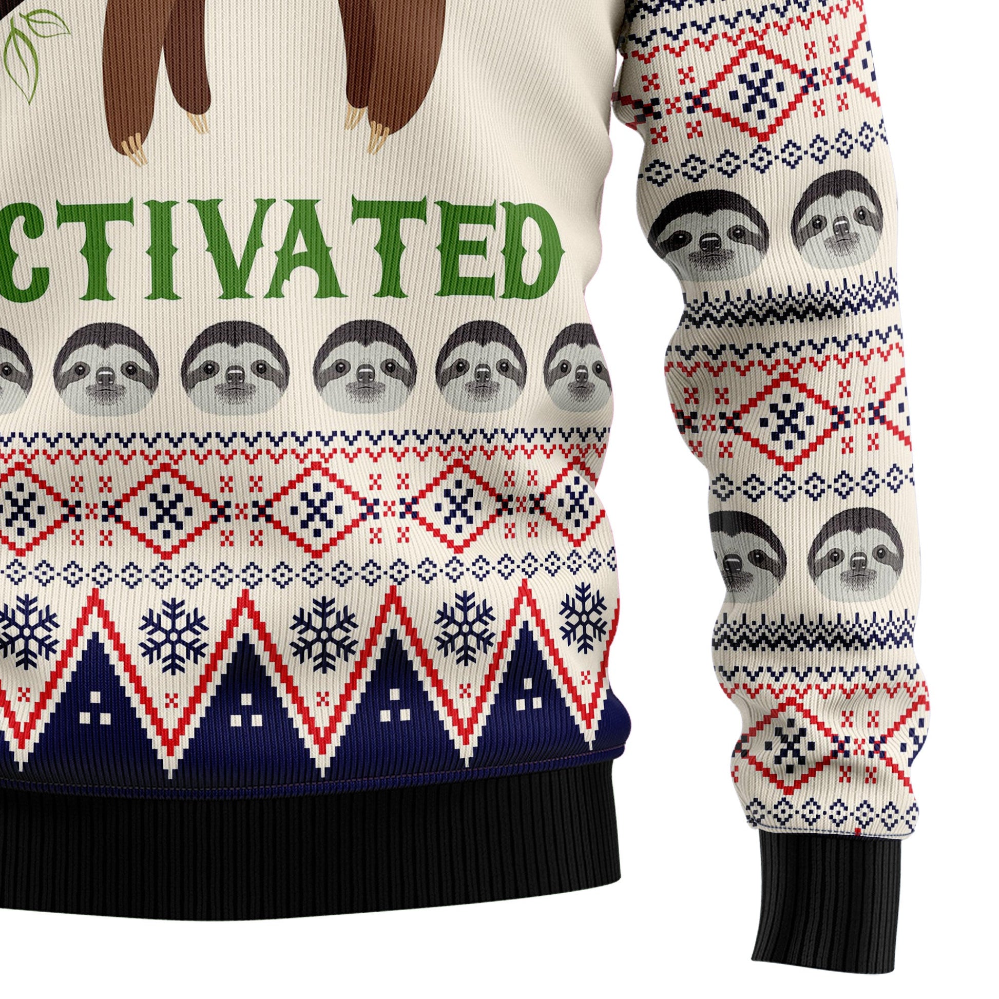 litzzy Sloth Mode Activated HZ102608 Ugly Christmas Sweater -  Best Gift For Christmas, Noel Malalan - Christmas Signature sweater   