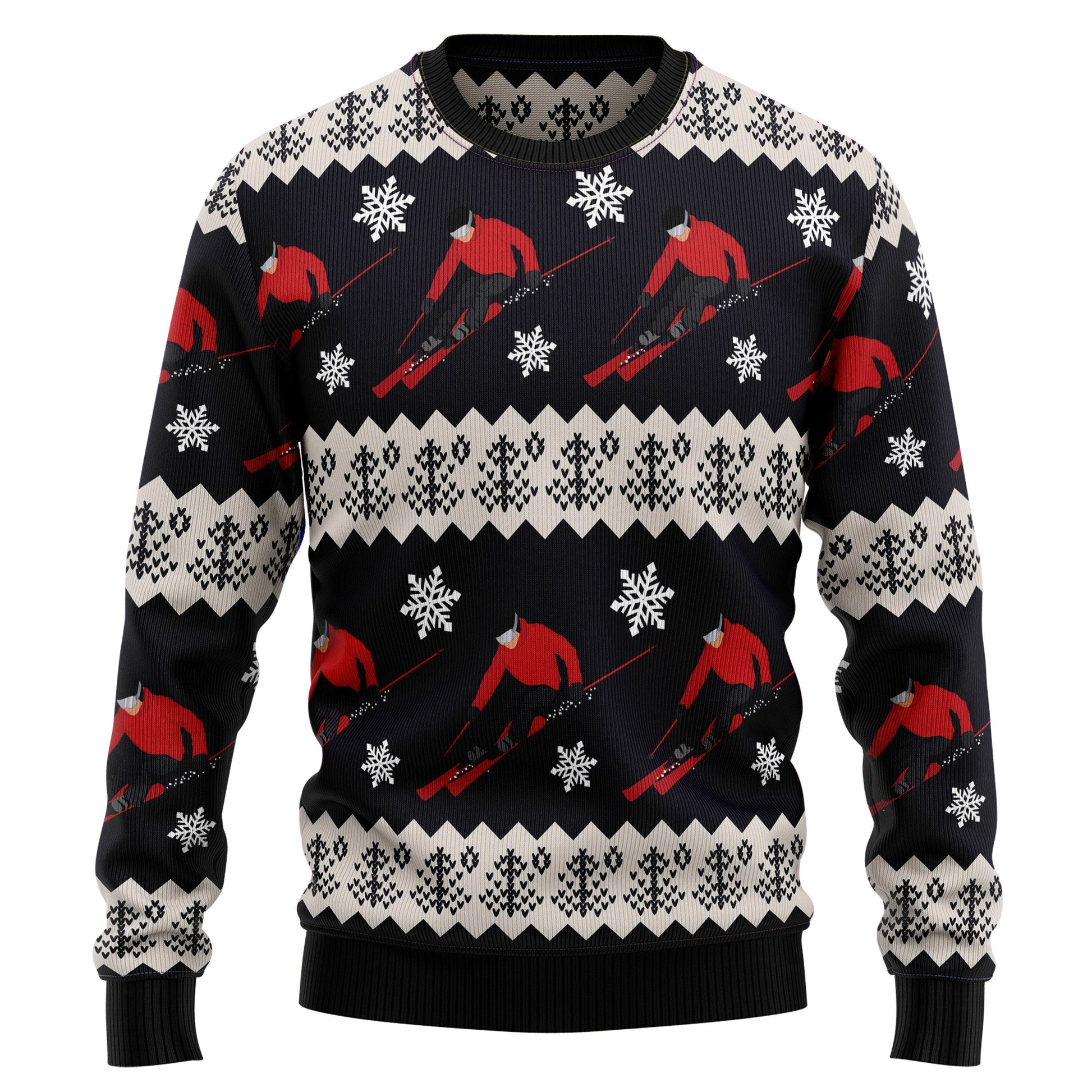 litzzy Skiing Christmas T810 Ugly Christmas Sweater -  Best Gift For Christmas, Noel Malalan - Christmas Signature sweater   