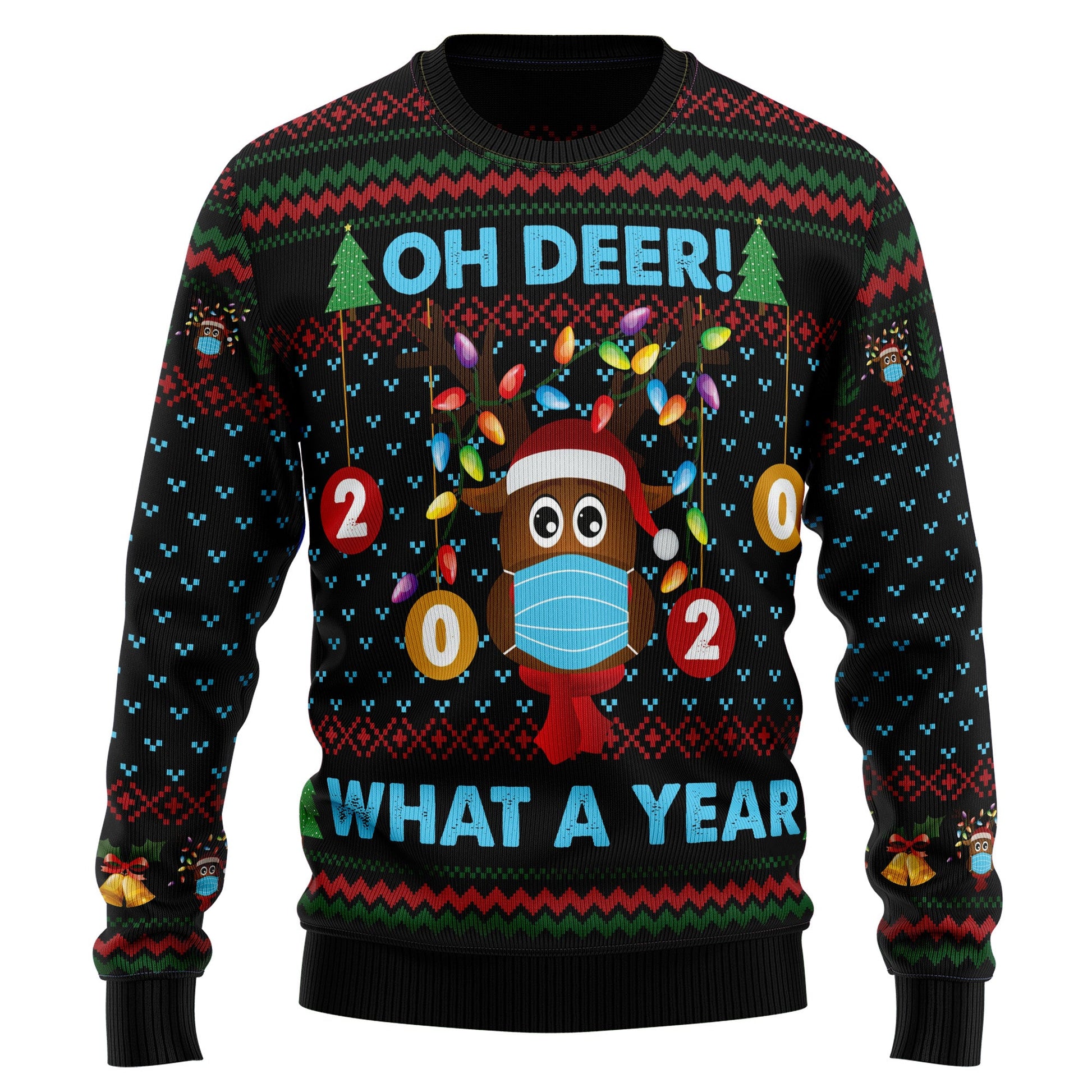 litzzy Oh Deer TY0411 Ugly Christmas Sweater -  Best Gift For Christmas, Noel Malalan - Christmas Signature sweater   