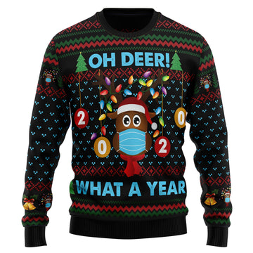 litzzy Oh Deer TY0411 Ugly Christmas Sweater -  Best Gift For Christmas, Noel Malalan - Christmas Signature sweater   
