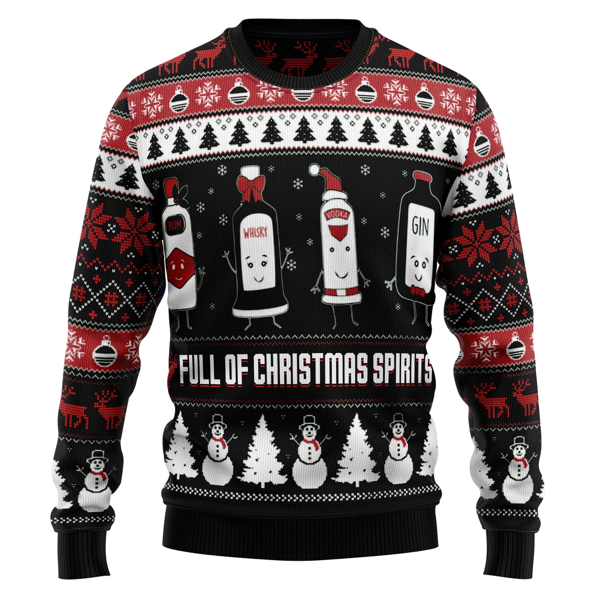 litzzy Full Of Christmas Spirits HT041206 Ugly Christmas Sweater -  Best Gift For Christmas, Noel Malalan - Christmas Signature sweater   